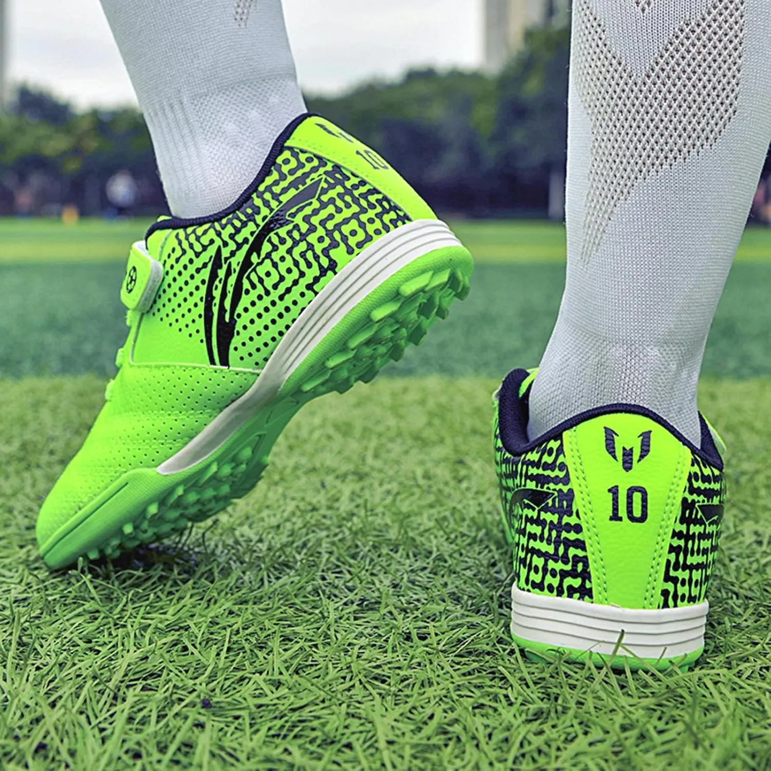 YUKTOPA Kids Men's Soccer Cleats Athletic Shoes Ground Football Profession Training Boots(Little Kid/Big Kid/Men)